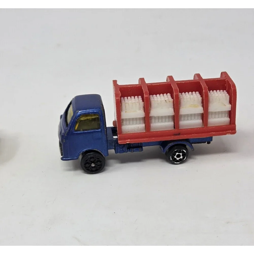 Vintage Motor Force Diecast Truck Lot 4pc Gasoline Milk Refrigeration Cement